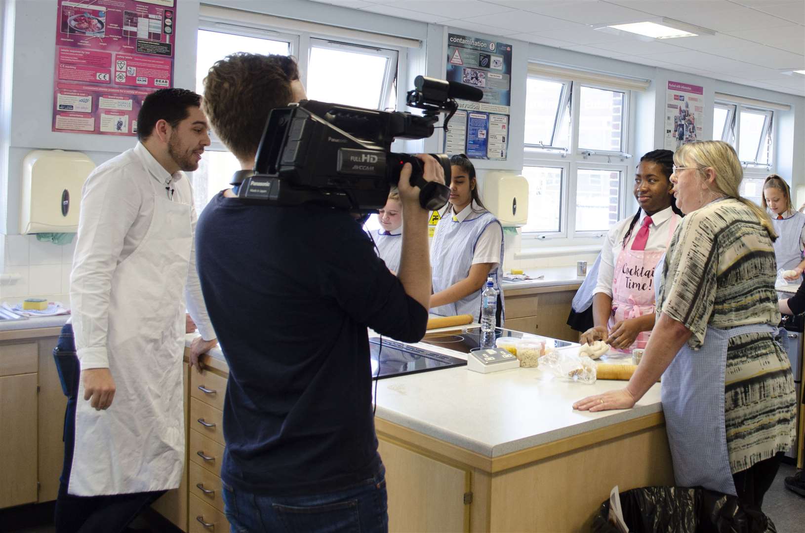 Filming a class in 2017. Picture: Northfleet School for Girls