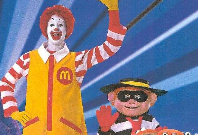 Ronald McDonald and Hamburglar...strangely no long part of the McDonald's marketing line-up