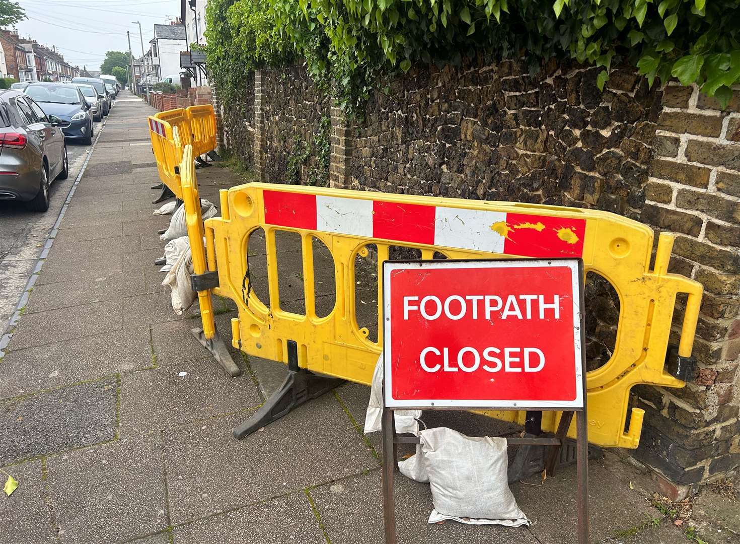 Canterbury City Council erected barriers to keep people away from the crumbling structure in Herne Bay