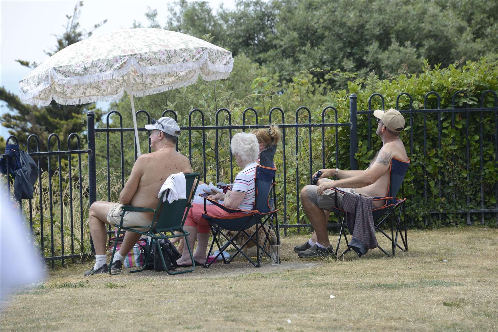 The Leas was packed with visitors on the first day of the Folkestone and Hythe RAF 100