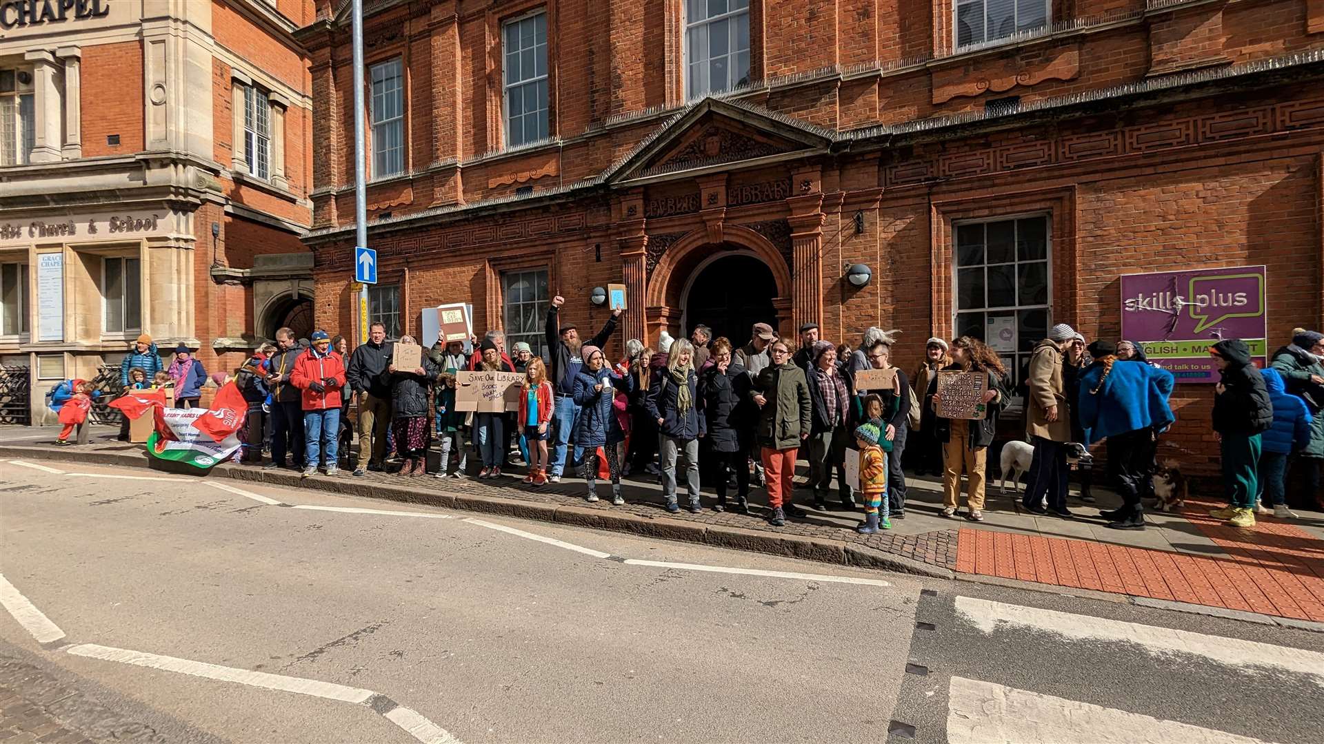 Protests against the closure took place last month