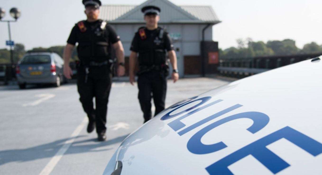 Police were called to reports of a man with a weapon walking down the road. Stock pic