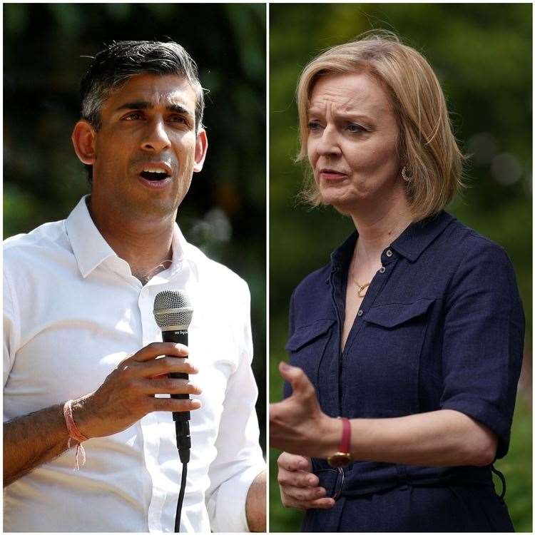 Leadership rivals Rishi Sunak and Liz Truss (Peter Nicholls/Joe Giddens/PA) (58841951)