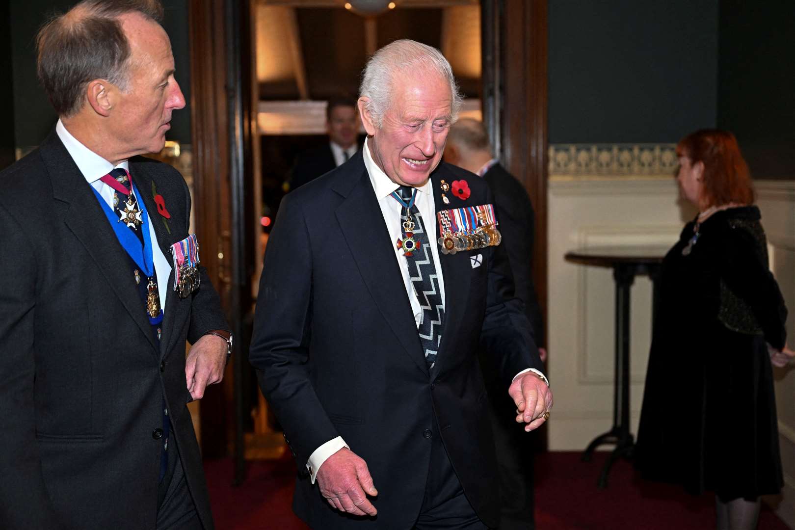 The King received applause upon entering the Royal Albert Hall on Saturday evening (Chris J Ratcliffe/PA)