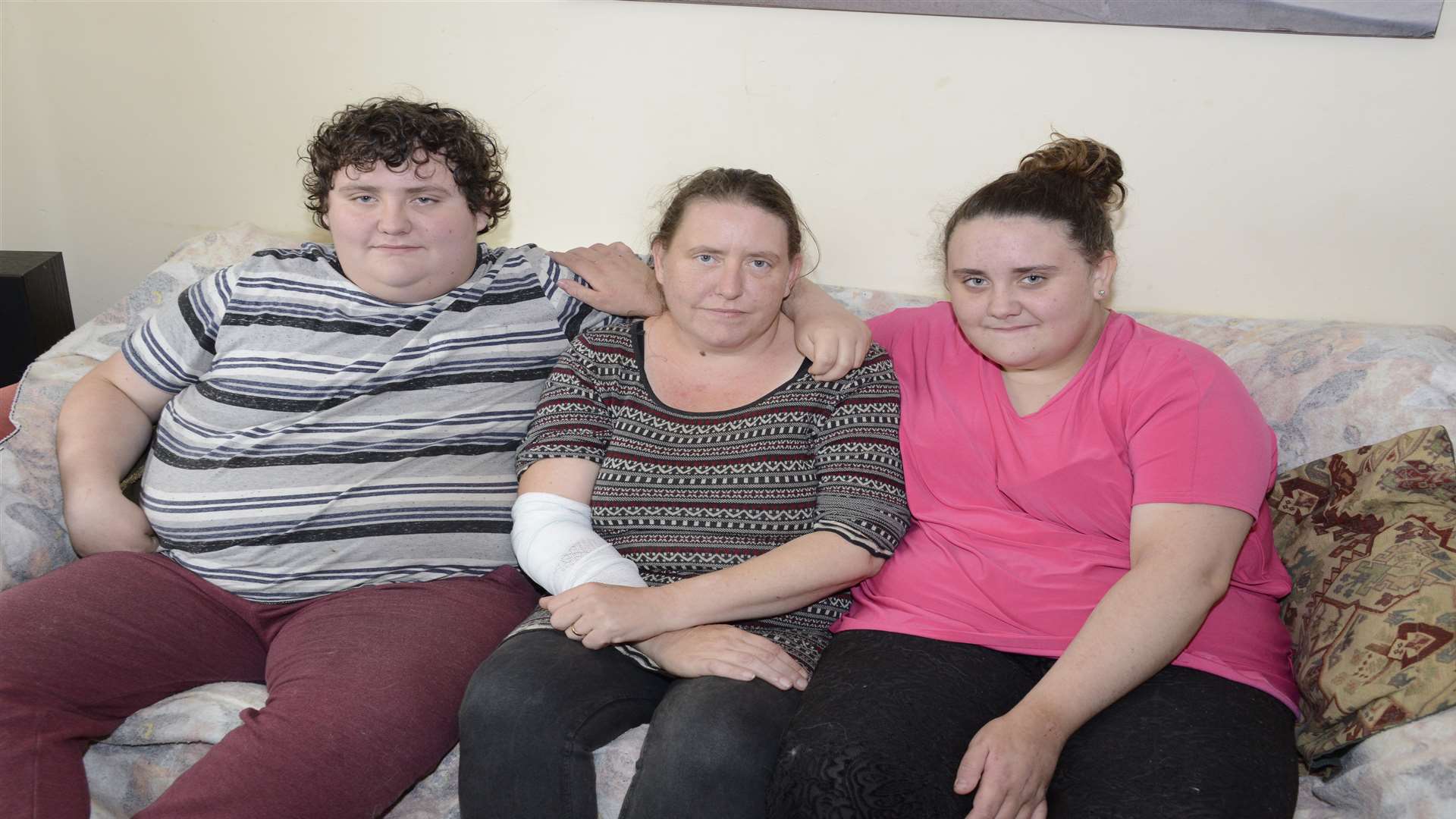 Mary Homewood and children Ethan, 15, and Amber, 12 survived an M20 accident last week