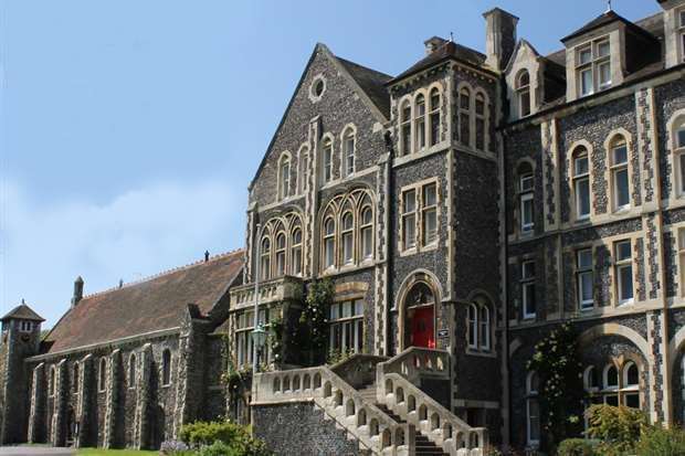 Dover College: preparing for national schools closure. Library picture from Dover College