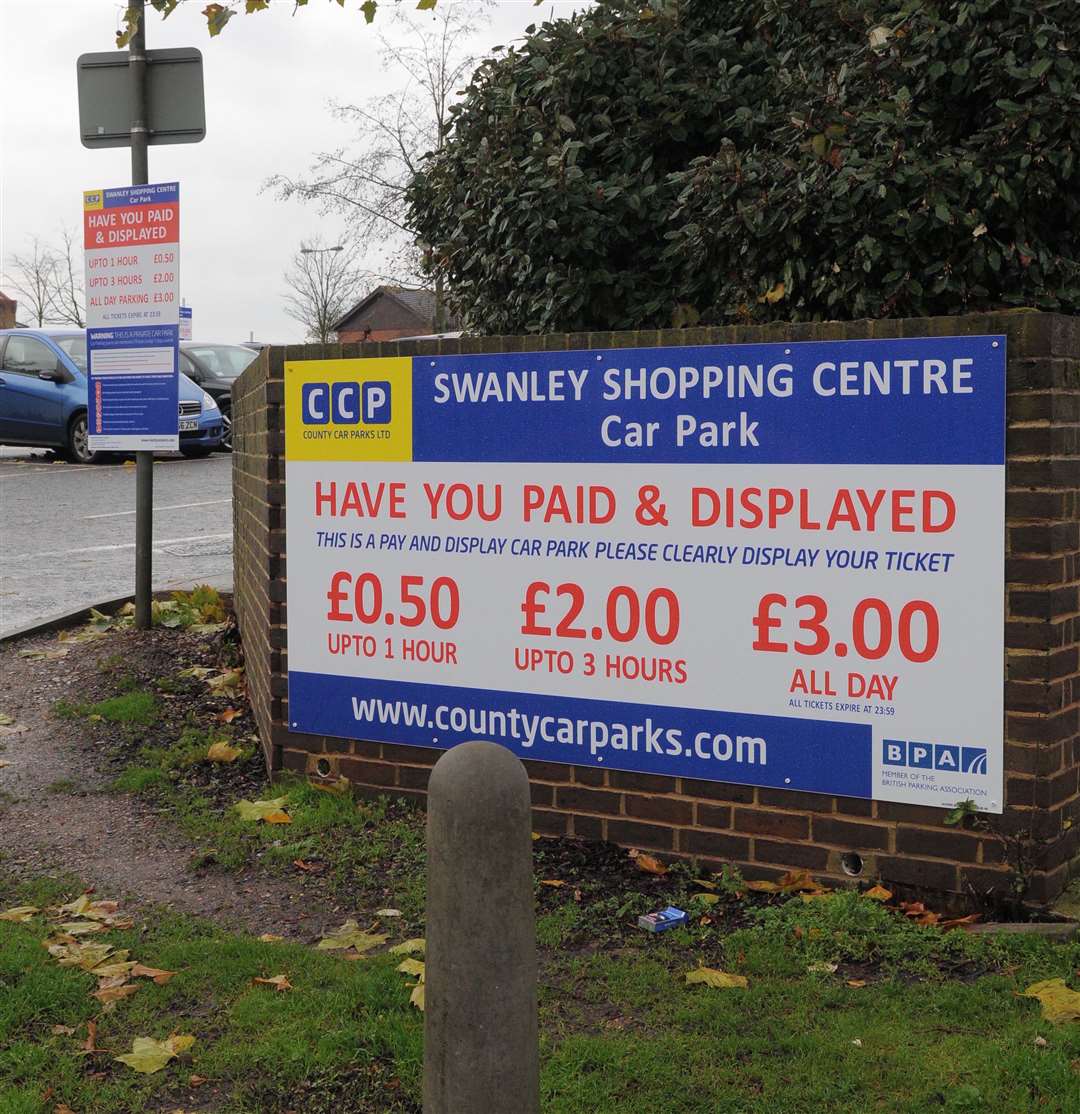 Swanley Town centre's Nightingale Way car park. Picture: Steve Crispe