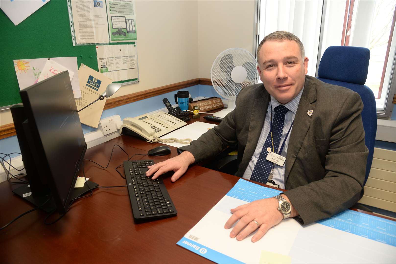Mark Icke, Governor at HMP Swaleside. Picture: Chris Davey. (8021110)