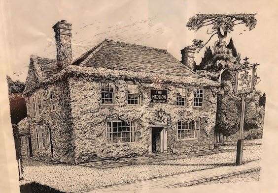 If this picture on the wall is to be believed then it looks as if the Black Lion used to the Red Lion in a past life