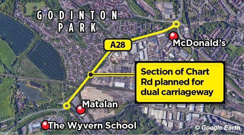 The A28 is supposed to be dualled from the Matalan roundabout to the Tank roundabout