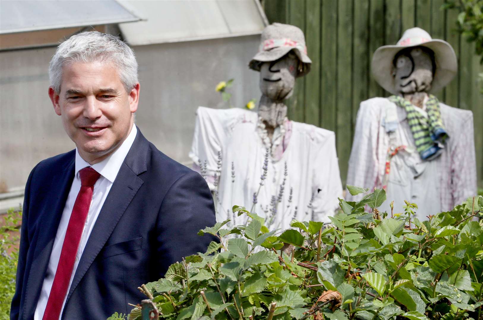 Chief Secretary to the Treasury Steve Barclay visited LOVE Gorgie Farm in Edinburgh (Jane Barlow/PA)