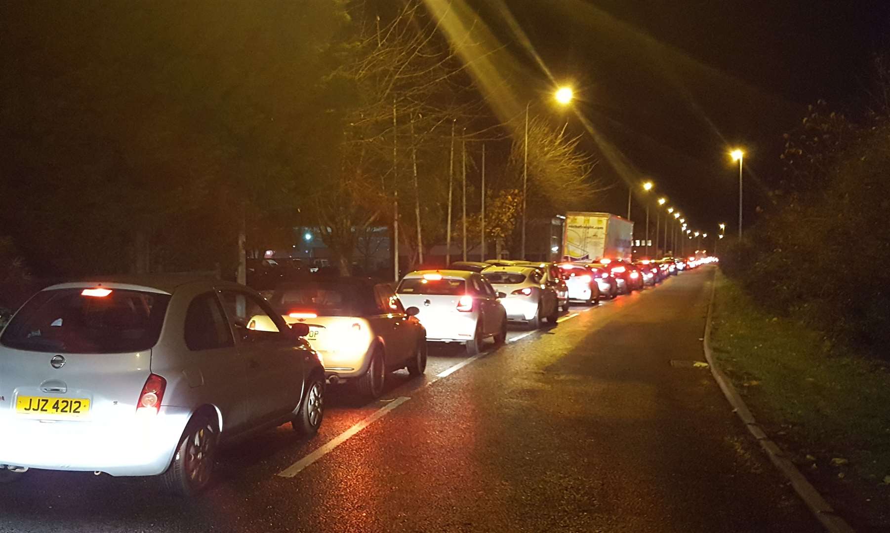 Traffic queuing on the Medway City Estate. Stock pic