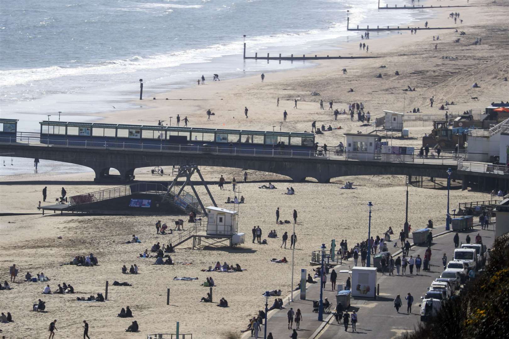 People on Bournemouth beach following the easing of England’s lockdown to allow far greater freedom outdoors (Steve Parsons/PA)