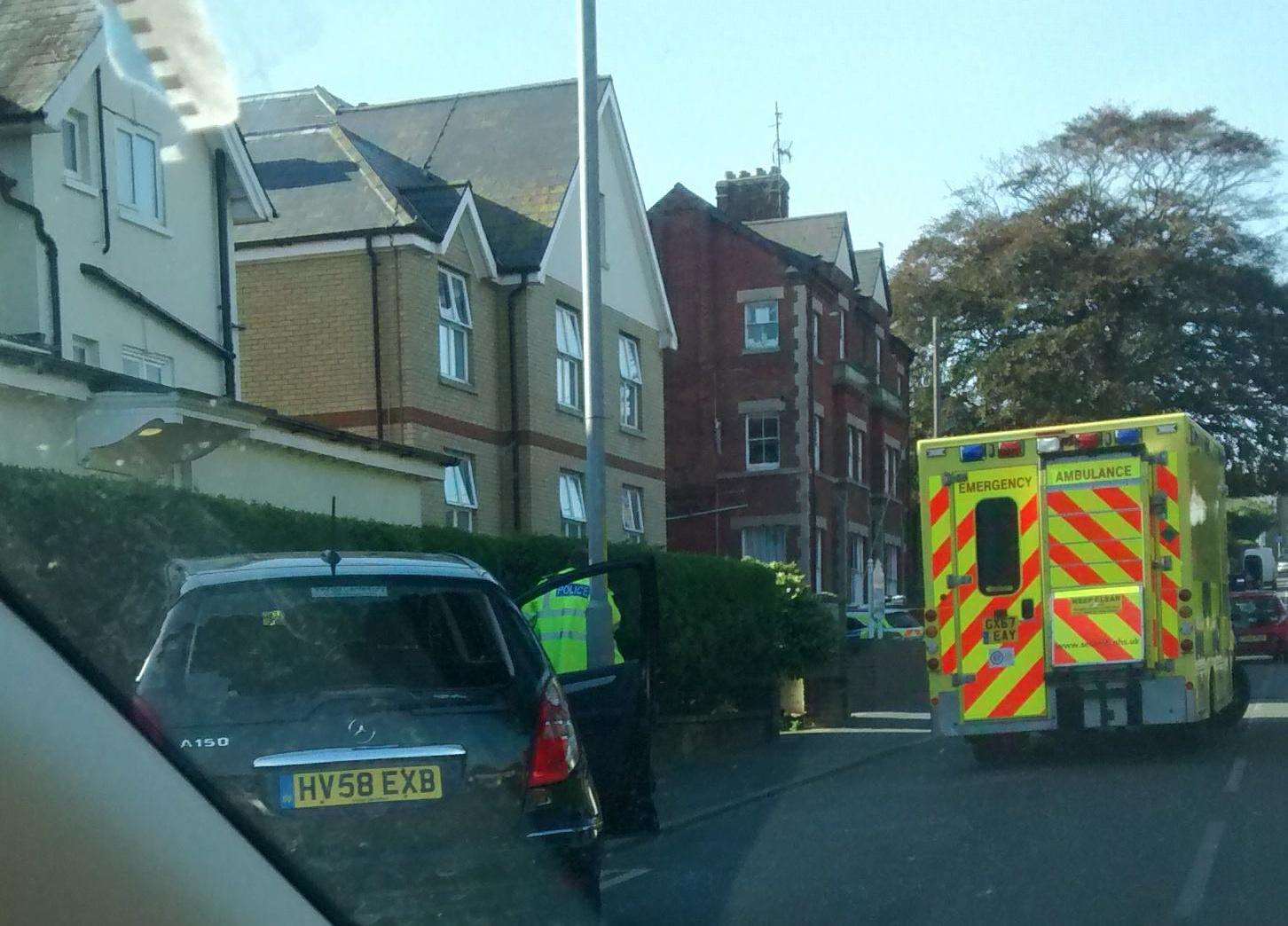 The ambulance service treated the driver of the car at the scene