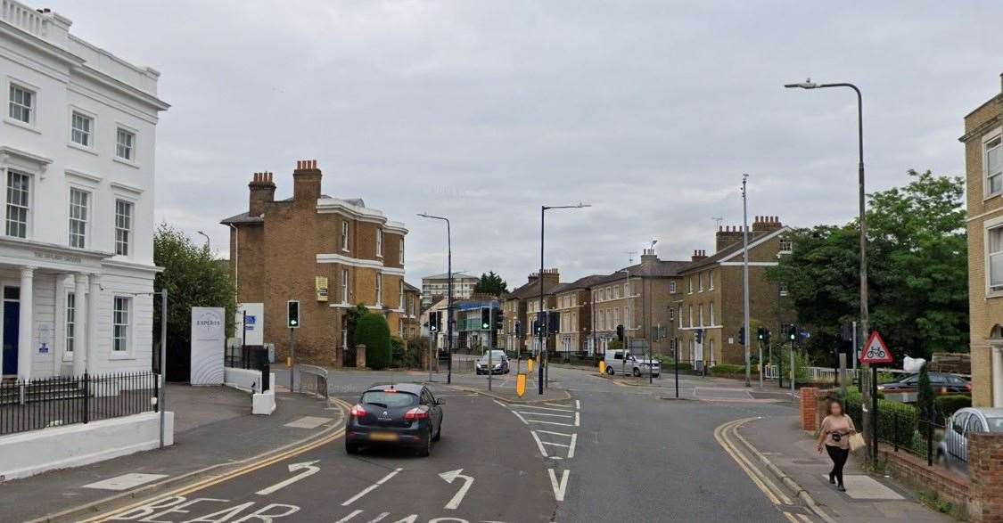 The accident happened in King Street at the junction with Wat Tyler Way. Picture: Google