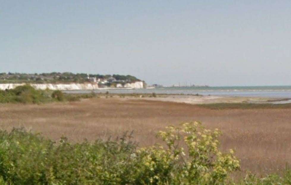 An underground cable would be placed through Pegwell Bay if plans go ahead. Picture: Google