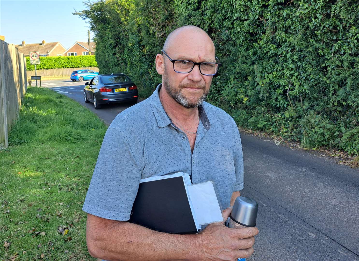 Neighbour David Evans at Cauldham Lane, Capel-le-Ferne, says the “infrastructure is just not there for this development"