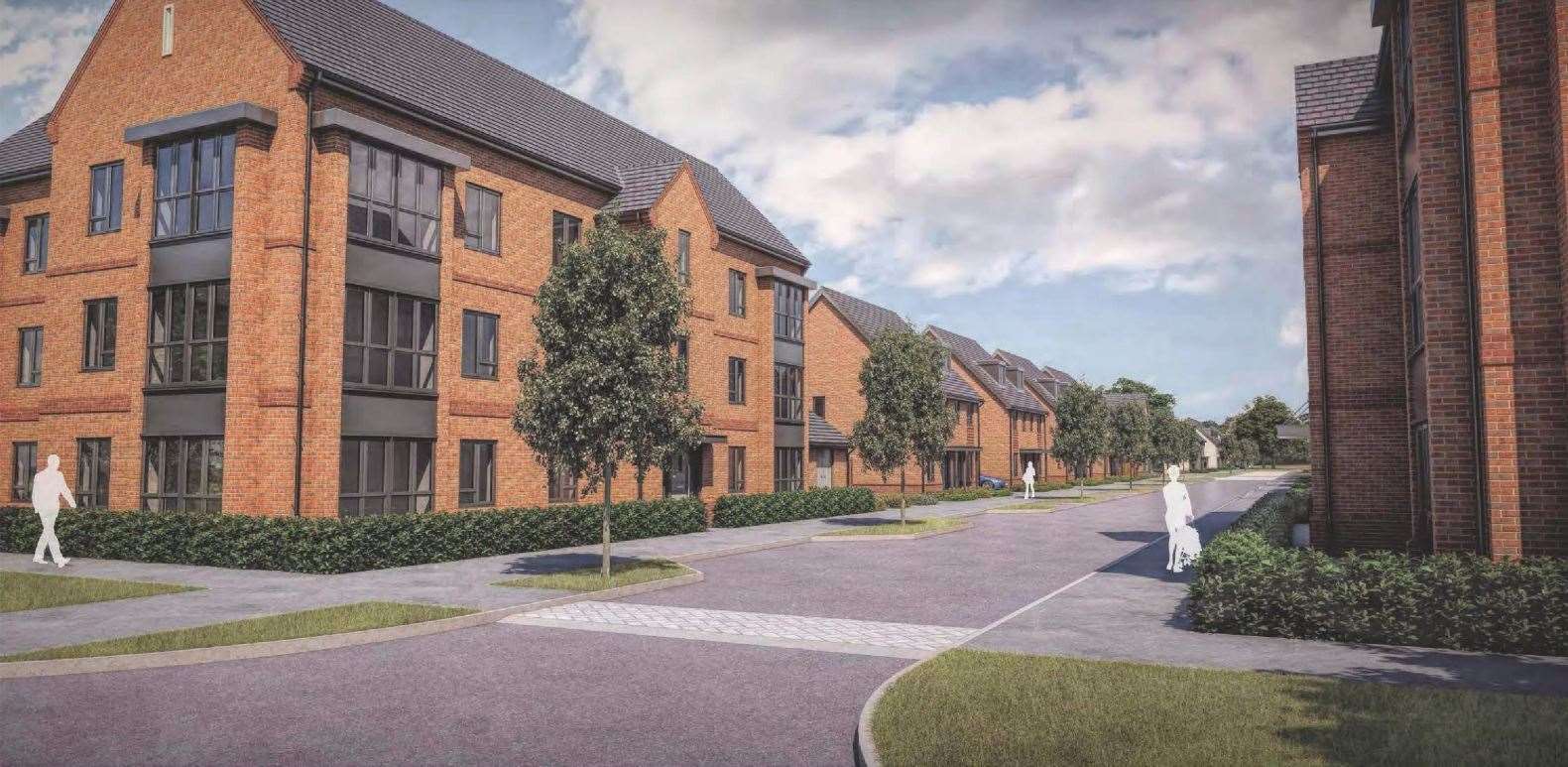How homes at Napier Barracks could eventually look. Picture: Taylor Wimpey