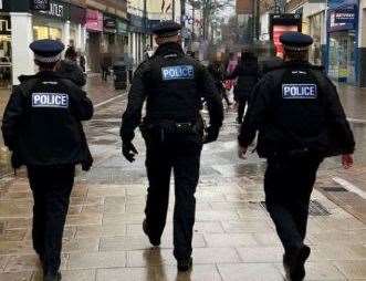 Police conducted patrols of Chatham High Street following reports of anti-social behaviour from residents