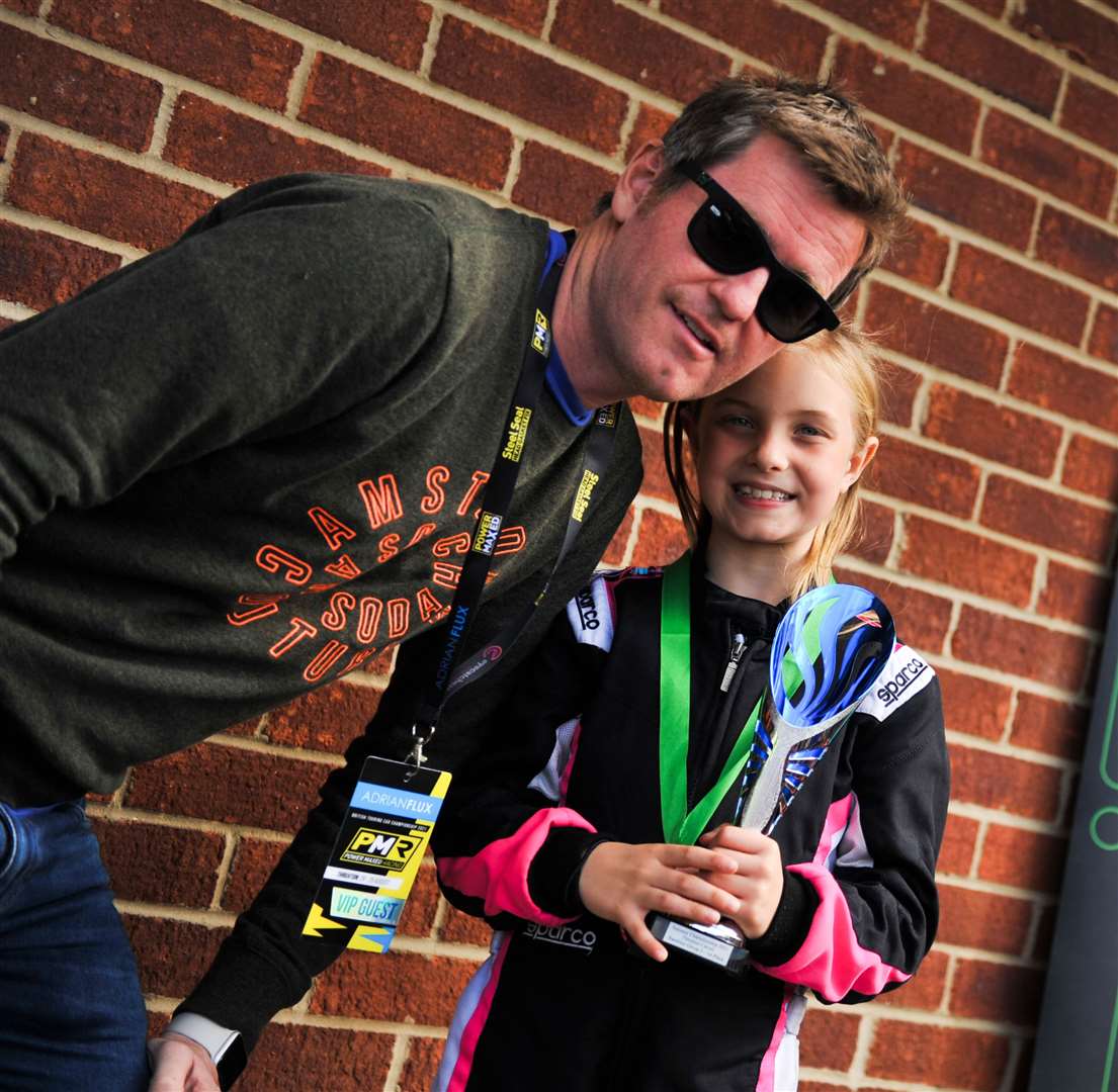 Maria Ruberto with series founder Rob Smedley Picture: Mark Campbell / Car Scene Media UK