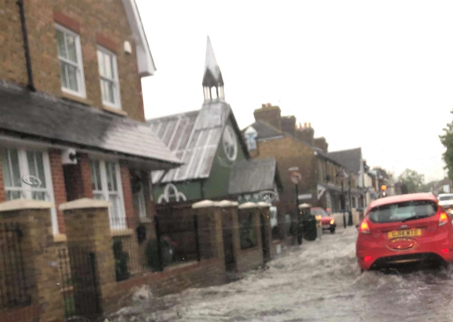 Flooding in Whitstable Road