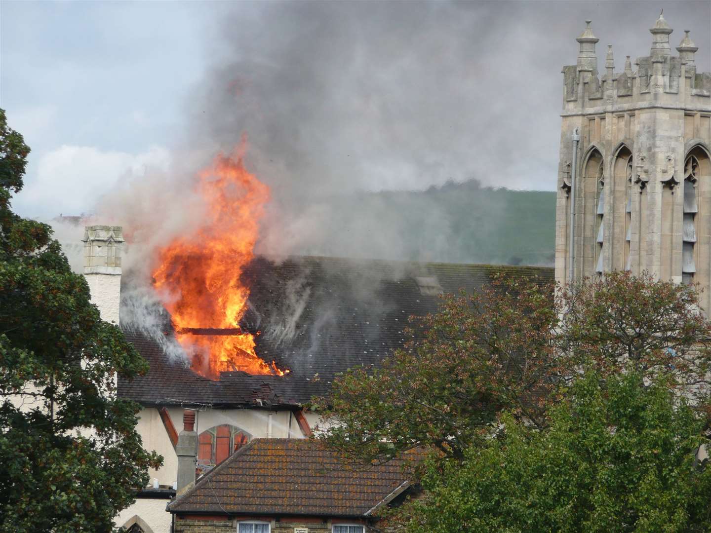 The church on fire, 2007 Picture:.Alison Williams
