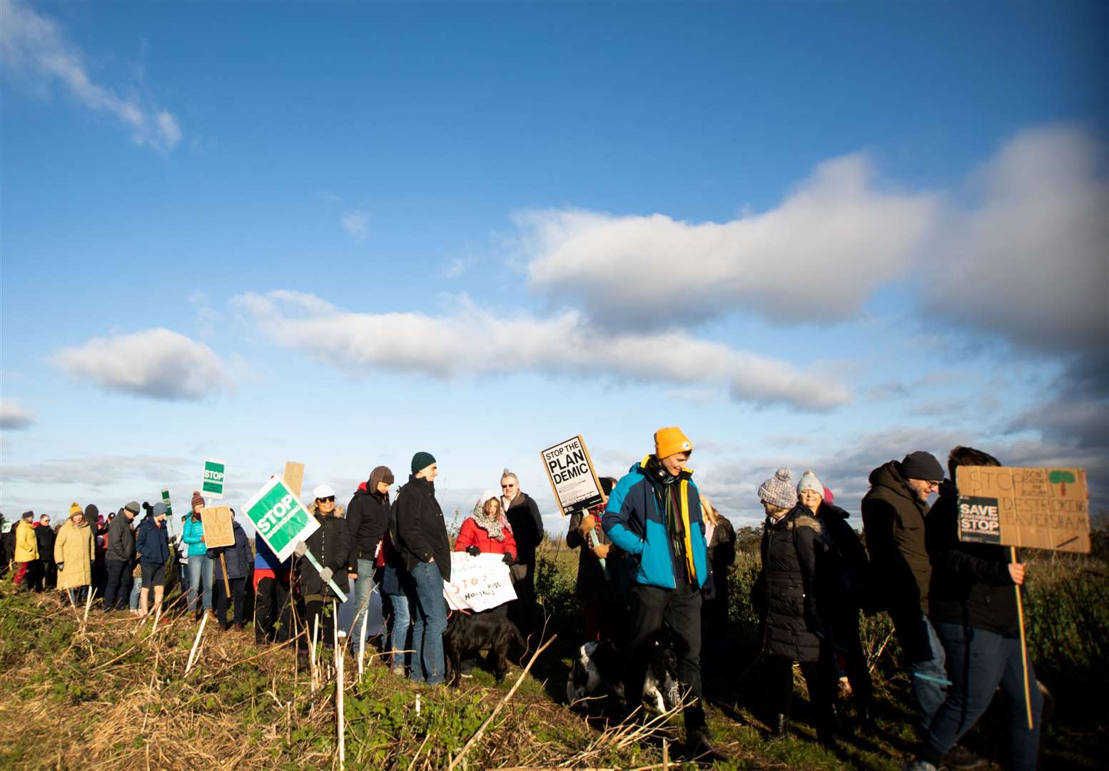 Fields and Fresh Air Faversham protestors. Picture: Tilly Bayes