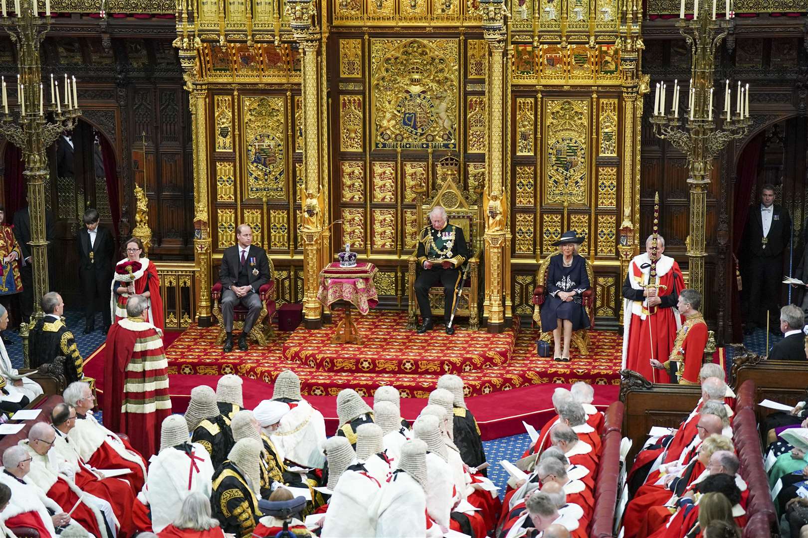 The State Opening of Parliament last year featured a Queen’s Speech read by the then Prince of Wales (Arthur Edwards/The Sun/PA)