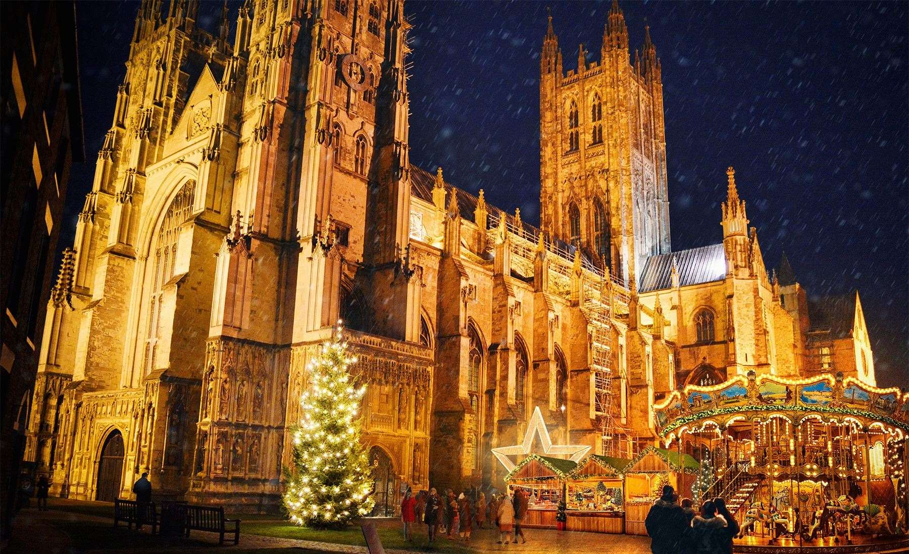 Canterbury Cathedral will be decked out for Christmas at this year’s carol services. Picture: Canterbury Cathedral/R3NDER