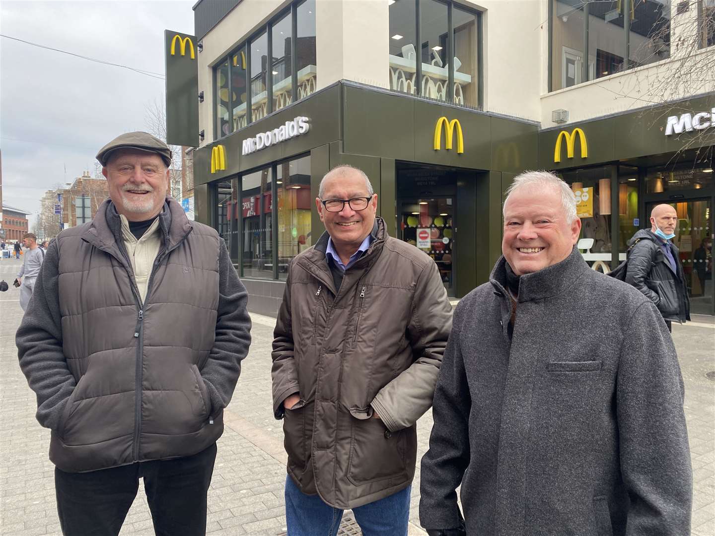 Jim, Roy and Benji from Ashford made the journey to Maidstone on the bus