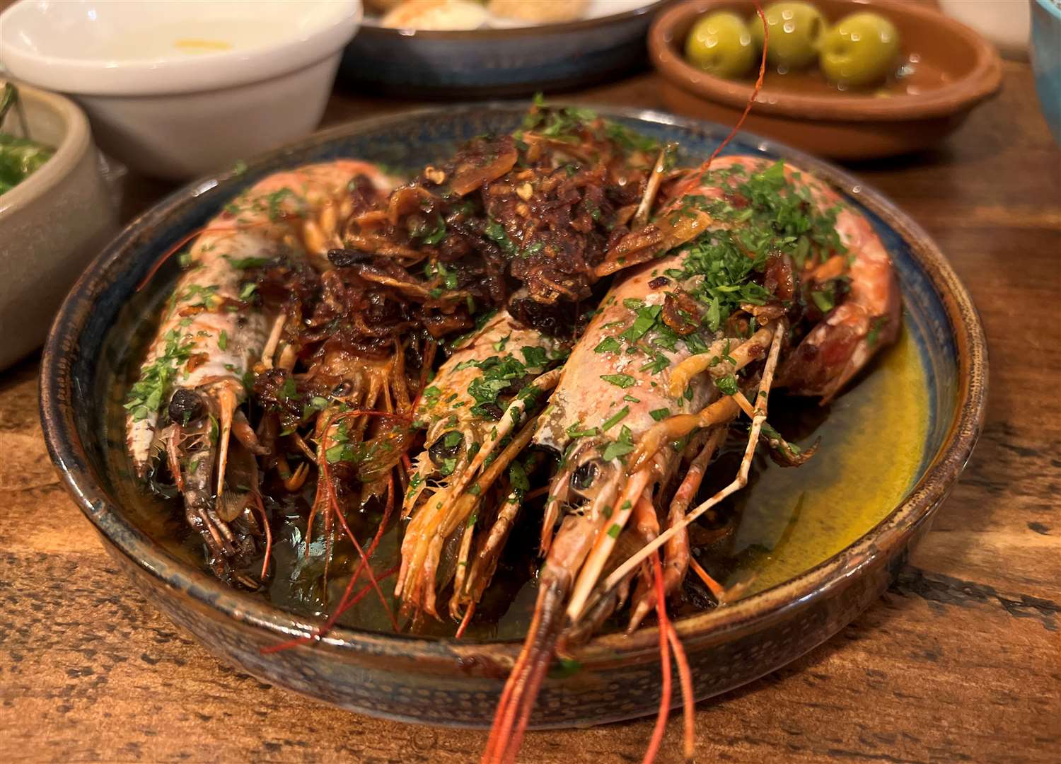 These big prawns were a messy dish to tackle at one of the best restaurants we visited this year