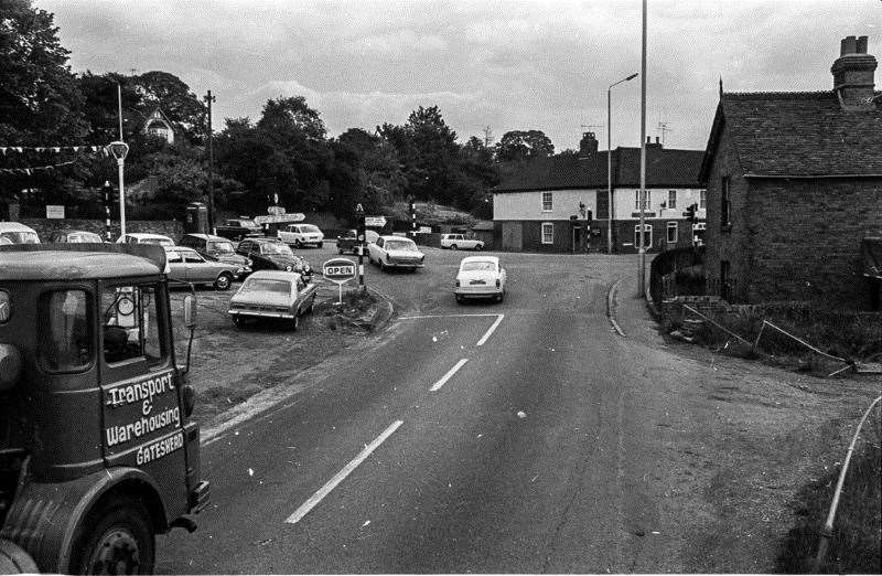 One of the first sets of traffic lights in Kent was installed in the area