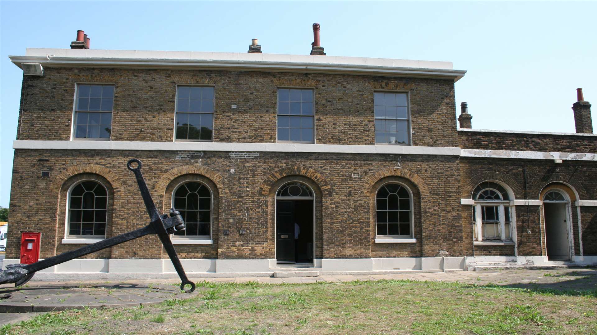 One of the buildings inside Sheerness dockyard