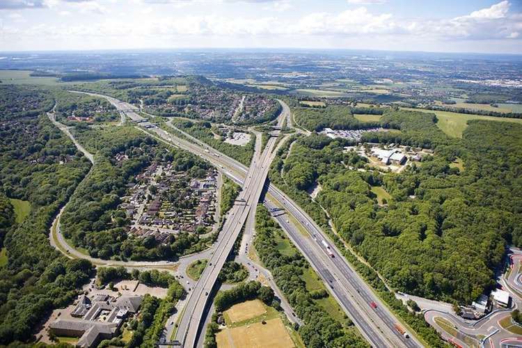 The Blue Bell Hill junction at the M2 junction 3 for Medway. Picture: KCC