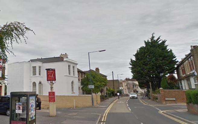 The crash happened near the Bat and Ball pub in Wrotham Road, Gravesend