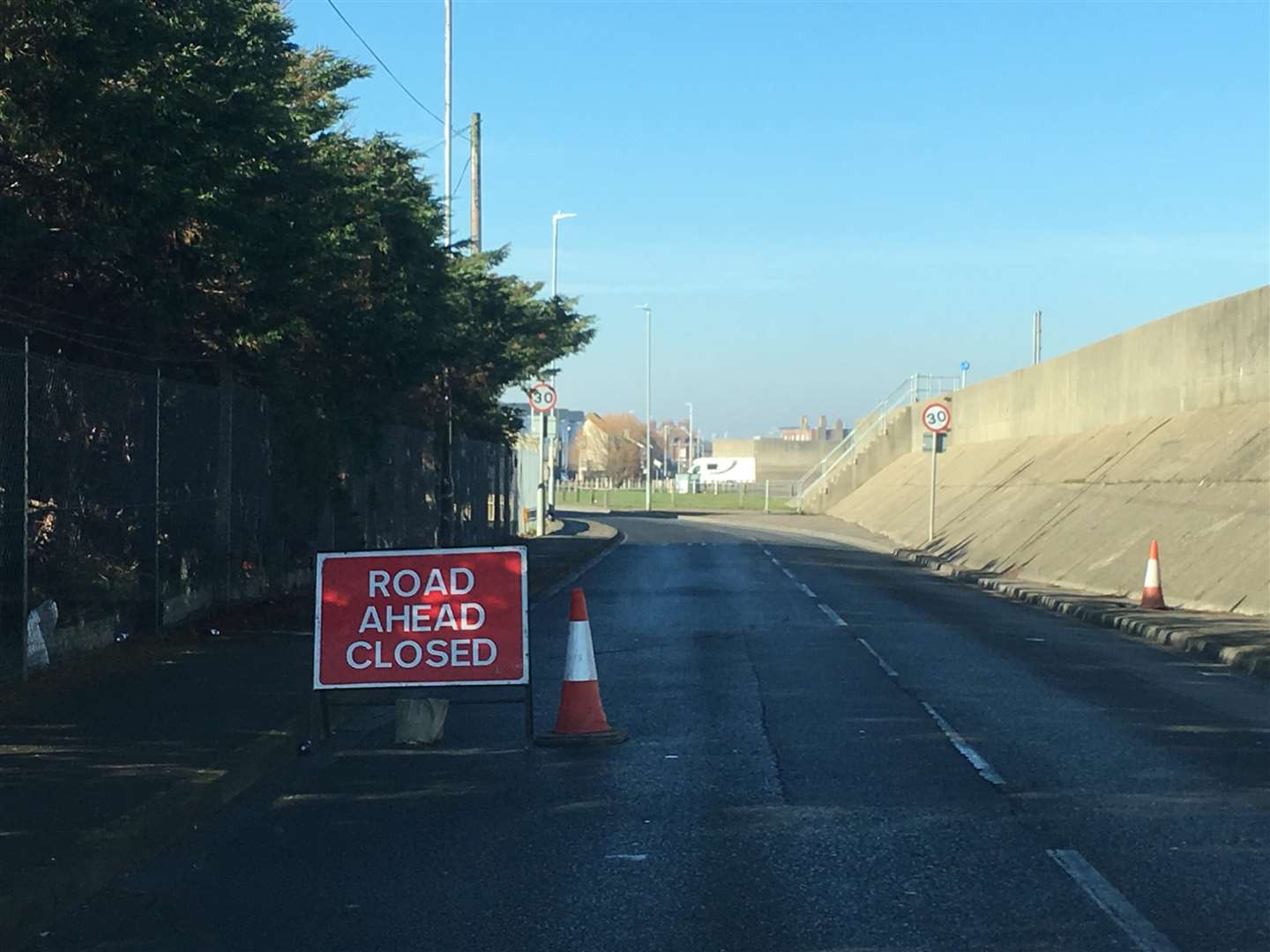 Confusion for drivers today when Marine Parade in Sheerness, Sheppey, was closed without warning (7403158)