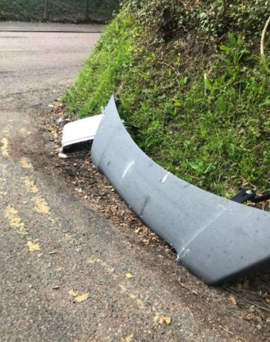 A lorry hit a bridge in Kearnsey this morning. Picture @NetworkRailSE