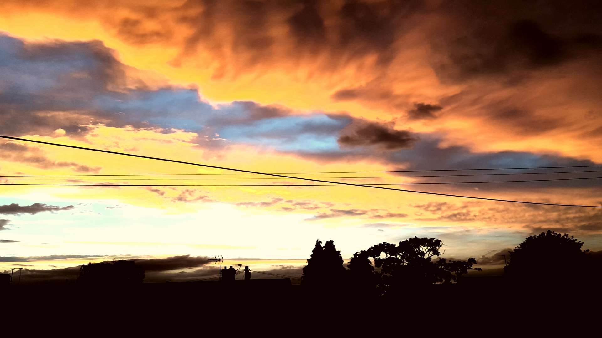 Lesley Leishman sent in these broody skies over Walderslade