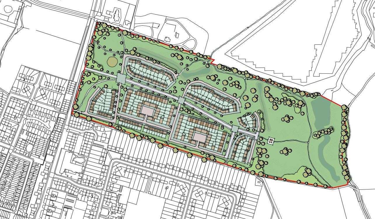 The proposed development at Abbey Fields