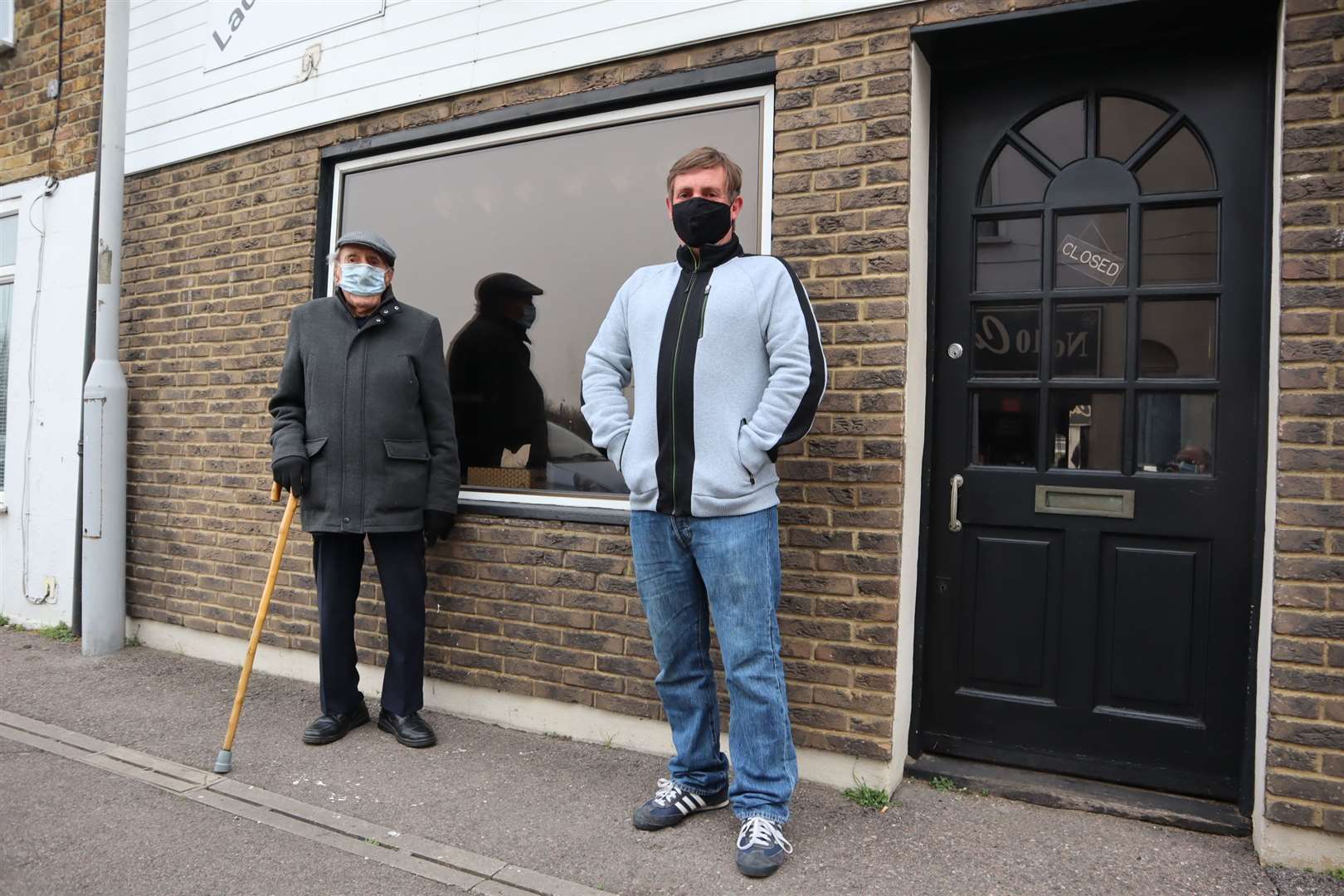 Edward Cullum, left, and Richard Miller at Hair Profile in Sheerness