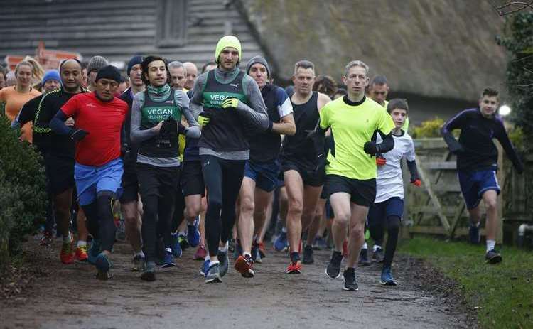 Runners at a Maidstone Parkrun. Picture: Andy Jones