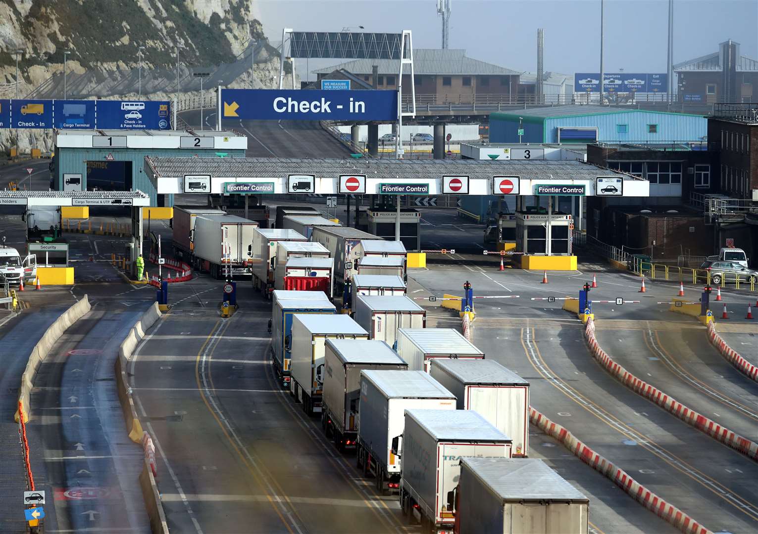 European hauliers are avoiding Britain for fear of being stuck in delays, according to a transport boss (Gareth Fuller/PA)