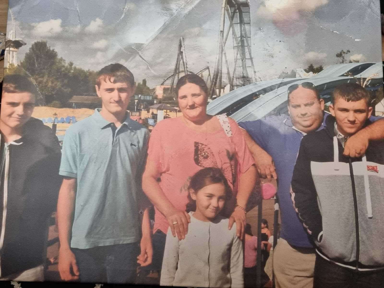 Mr Porter-Shepherd with his family. Photo: Louis Porter