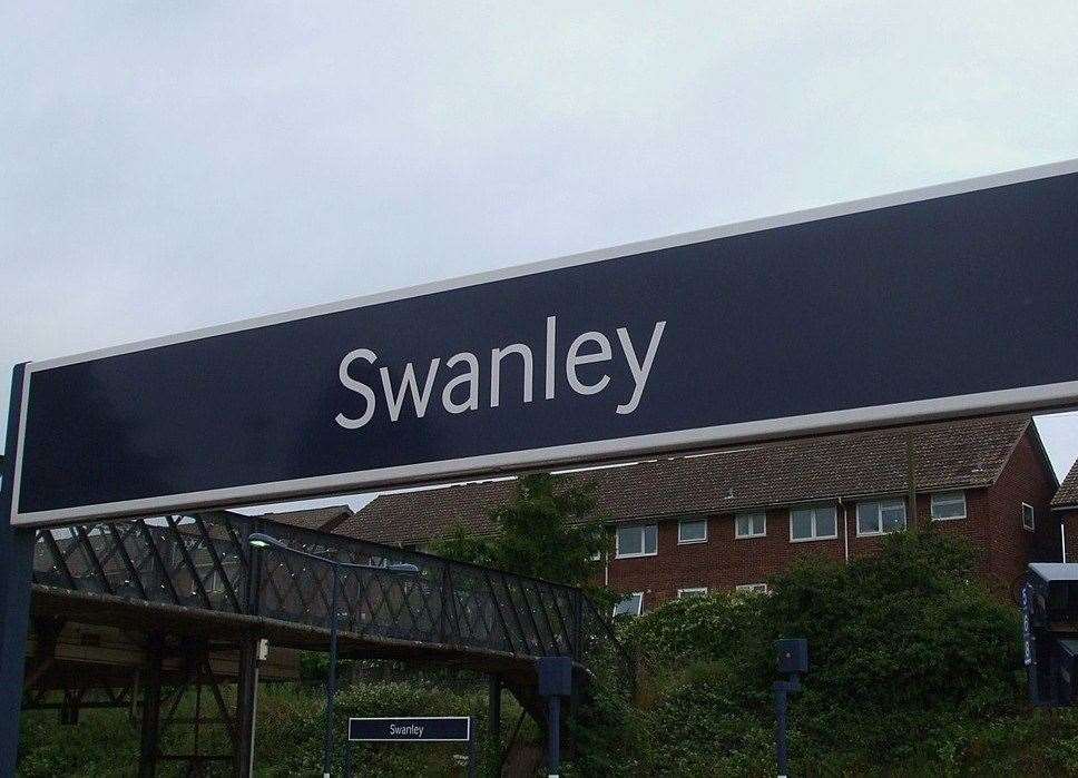 The incident happened at Swanley Railway Station