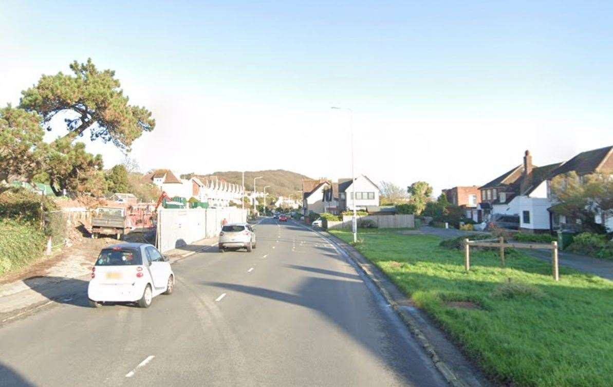 A cyclist was seriously injured after a crash with an ice cream van in Hythe. Picture: Google