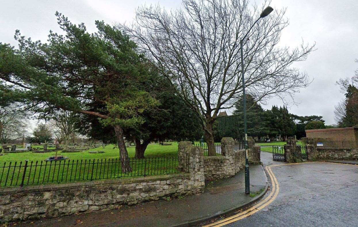 The car was stolen from Chatham Cemetery in Maidstone Road, Chatham