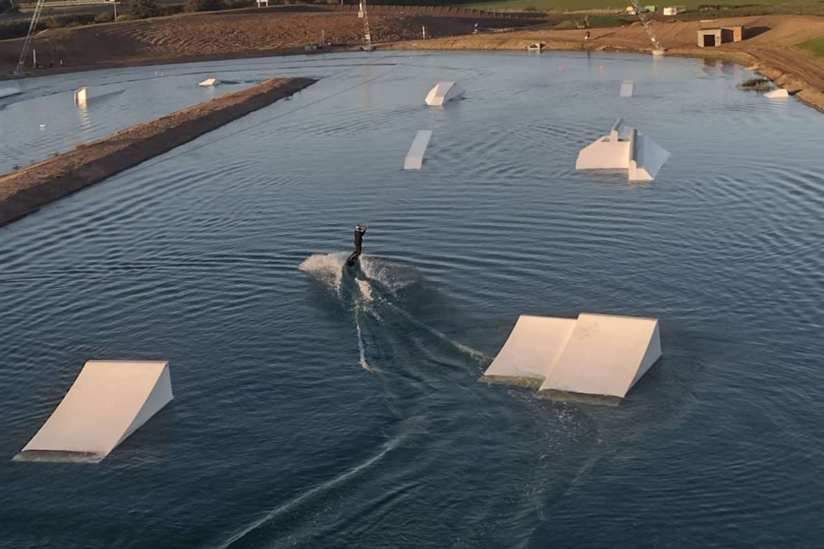 Try your hand at wakeboarding in Sandwich. Picture: Whitemills Wake