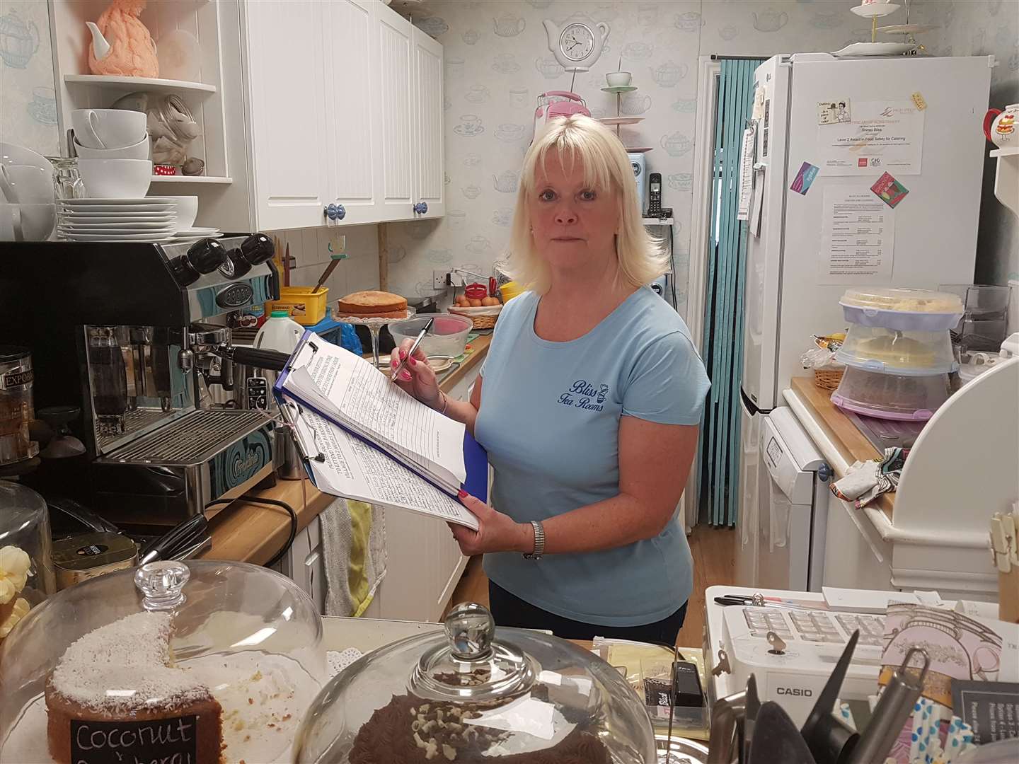 Shirley Bliss, 65, is having to close down her tea rooms as she can no longer afford the rising rent and bills