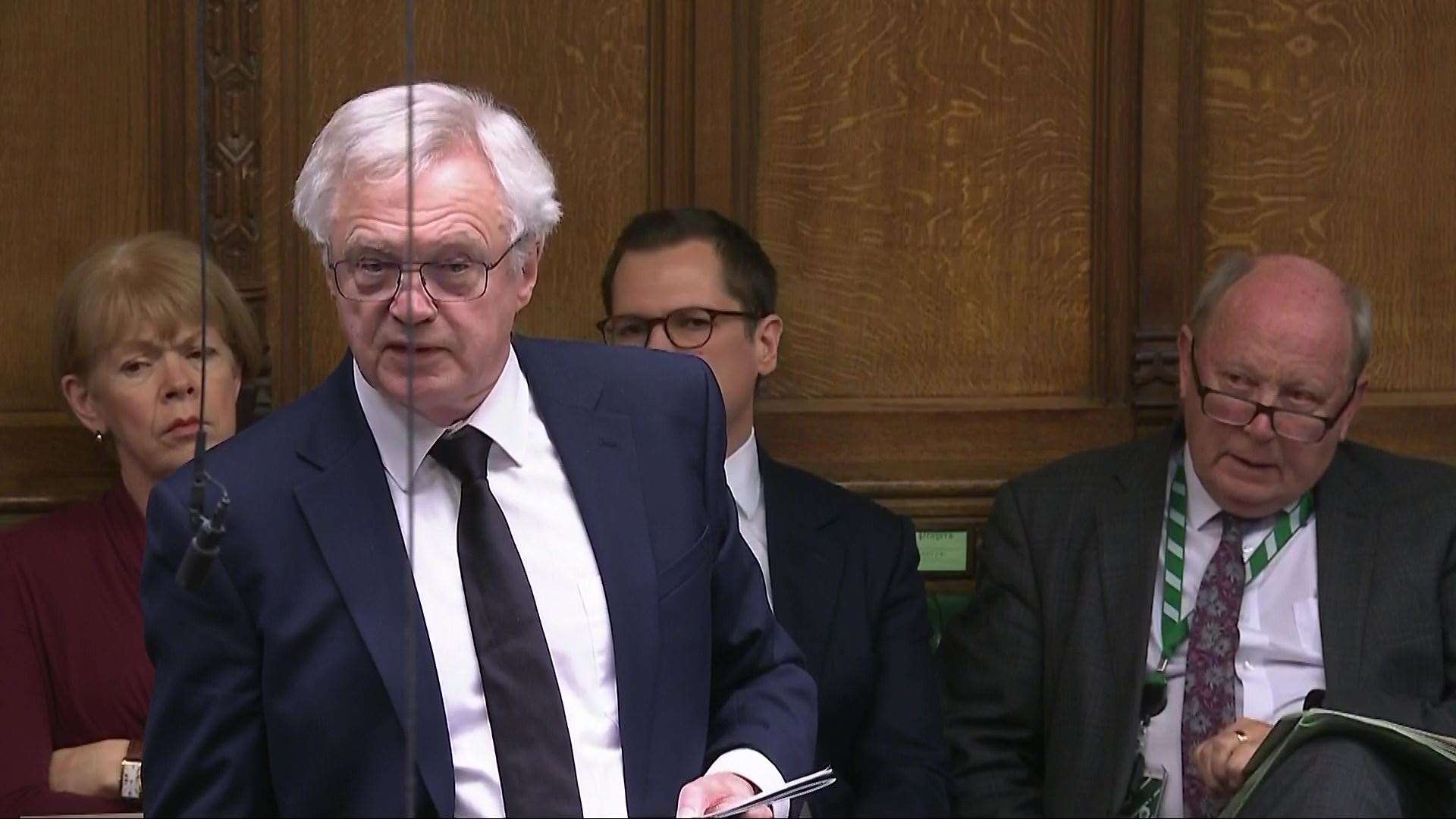 Sir David Davis MP said he would only support the Bill at its later stages if it was given more time (House of Commons/UK Parliament/PA)