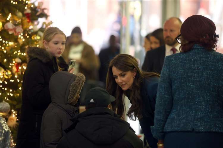 The Princess of Wales during her visit on Tuesday. Picture: Ian Vogler/PA